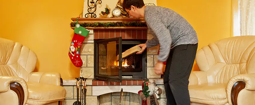 Rusted Metal Fireplace Restoration in Liberal, Kansas